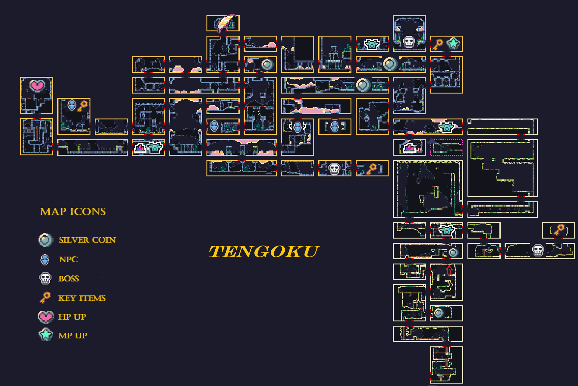 Flipwitch Emplacements Sur La Carte Compl Te De Tous Les L Ments