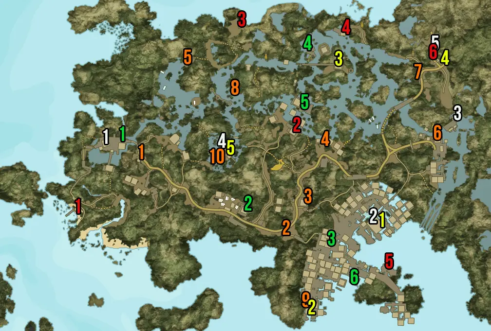 dead island moresby fast travel locations