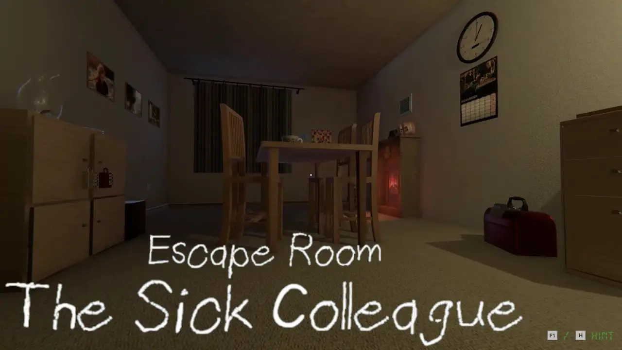 ESCAPE ROOM - THE SICK COLLEAGUE REVEALING ALL BARBARA'S SECRETS +