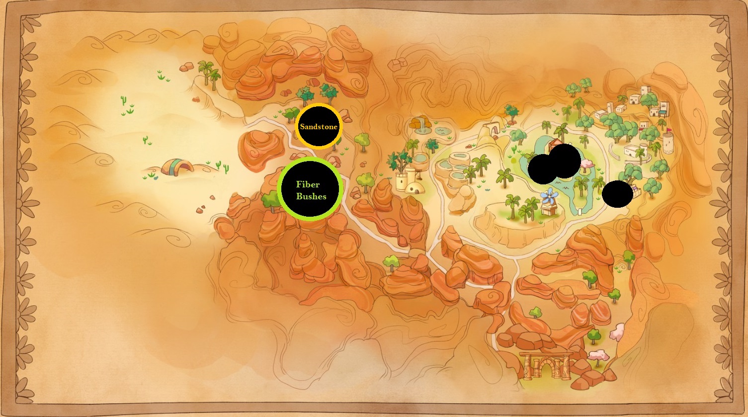 Paleo Pines - Best Harvesting Locations Map Guide